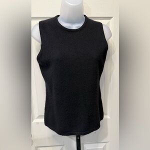 Lord & Taylor Black Cashmere Sweater Vest